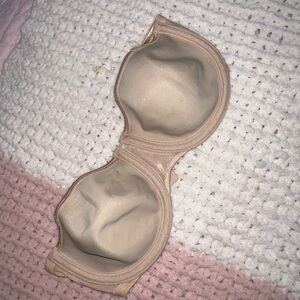 Victoria's Secret Beige Strapless Bra